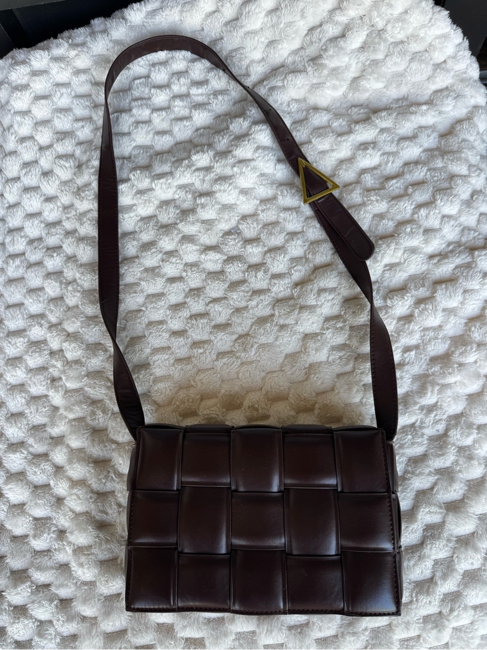 Dark Chocolate Brown Woven Bag | Bottega Cassette-Inspired | Amazon Find